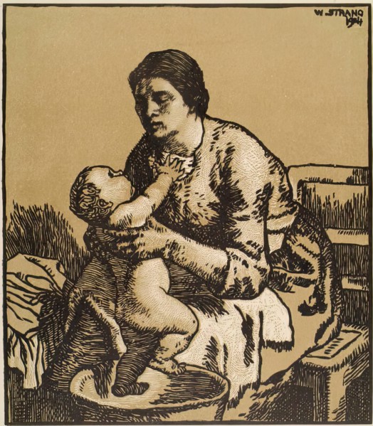 The Bath, 1904. Creator: William Strang.