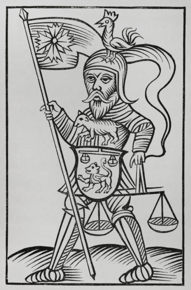 Hermensul or Irmensul, Idol of the Saxons in Westphalia, 17th century, (1878). Creator: Unknown.