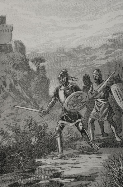 James III of Majorca (1315-1349 in the Battle of Llucmajor, on 25 October 1349, (1890).  Creator: Unknown.