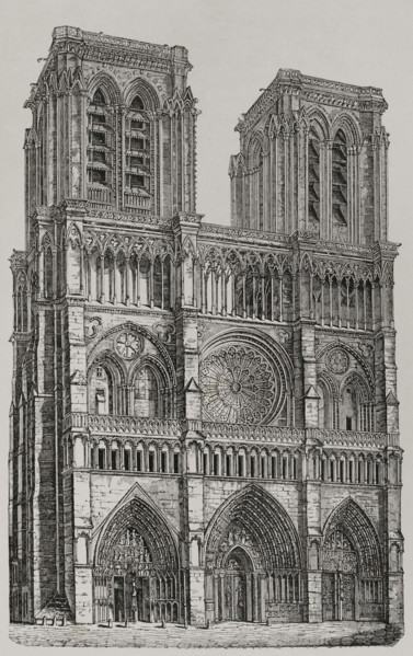Notre-Dame, Paris, France, 1877. Creator: Unknown.