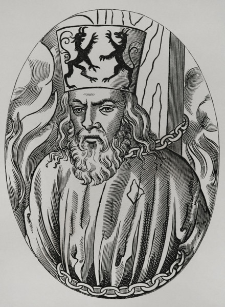 Jerome of Prague, (1360-1416), Czech scholastic philosopher and preacher, 1877. Creator: Unknown.