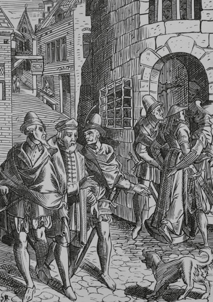 The Provost's prison, Rue de la Tannerie, Paris, France, 1596, (1878).  Creator: Unknown.