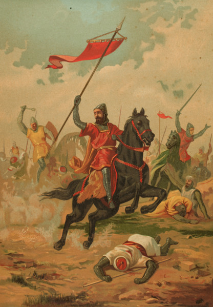 The Almogavars in Greece, 13th century, (1890).  Creator: Unknown.