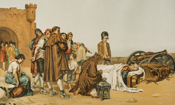 The corpse of General Alvarez de Castro (22 January, 1810), 1893.  Creator: Unknown.