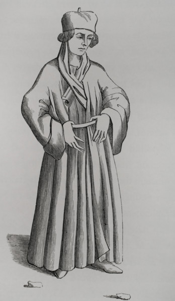 Judge, 15th century, (1878). After a drawing in "Proverbes, Adages, etc", 15th century.  Creator: Unknown.