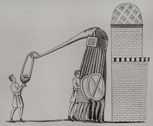 Device for throwing stones, Middle Ages, 13th century, (1877).  Creator: Unknown.