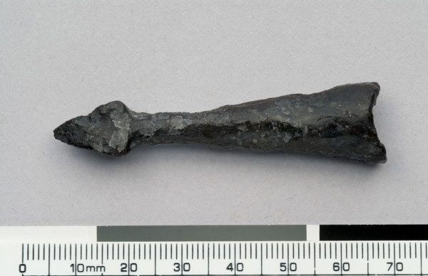 Medieval iron arrowhead, c13th century. Creator: Unknown.