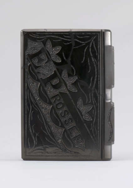Coal carved in shape of a book, 1900s. Creator: Unknown.