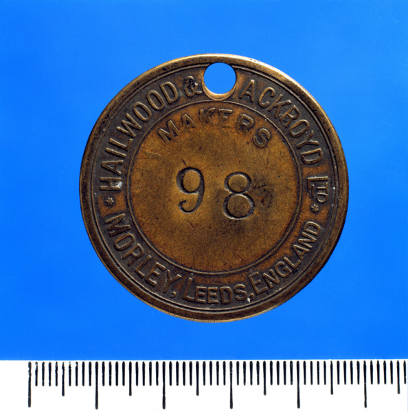 Albion Colliery, check (brass), c1940s. Creator: Unknown.