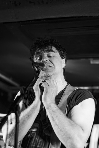 Mark Burgess, The Chameleons live at the Boileroom, Guildford, Surrey, July 2023. Creator: Annapaola Marchesani.