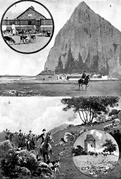 The Calpe Hunt, at Gibraltar, 1895. Creator: Joseph Holland Tringham.
