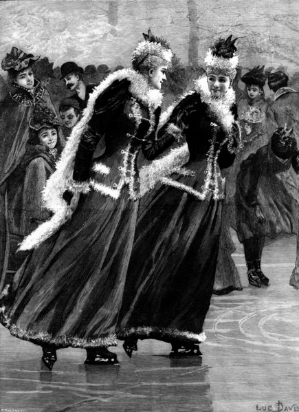 Sisters - drawn by Lucien Davis, 1895. Creator: R. Taylor.