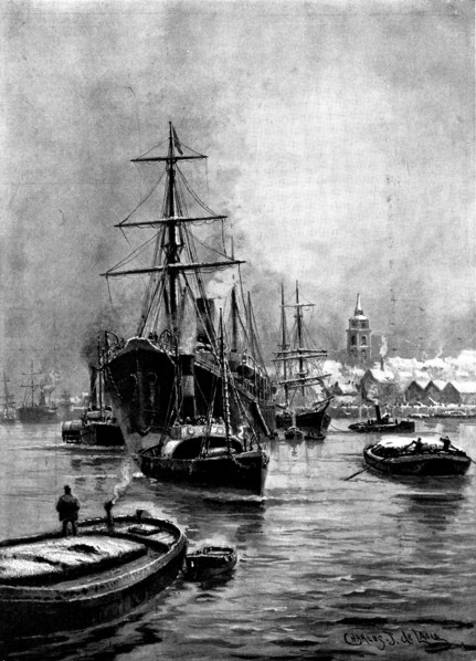 Wintry Weather at Gravesend, 1895. Creator: Lascelles.