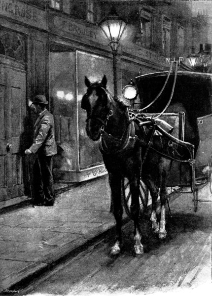 Eve's Ransom...He was about to ring the house-bell when the door opened..., 1895. Creator: George Meisenbach.