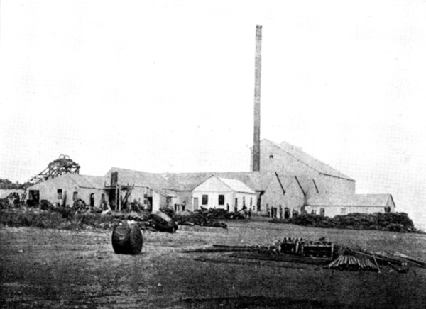 The Buffelsdoorn Mine: Battery-Buildings, 1895. Creator: A. Betton.