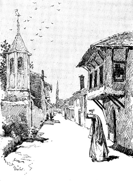 Ten Days in Bosnia: a street in Mostar, 1895. Creator: Unknown.