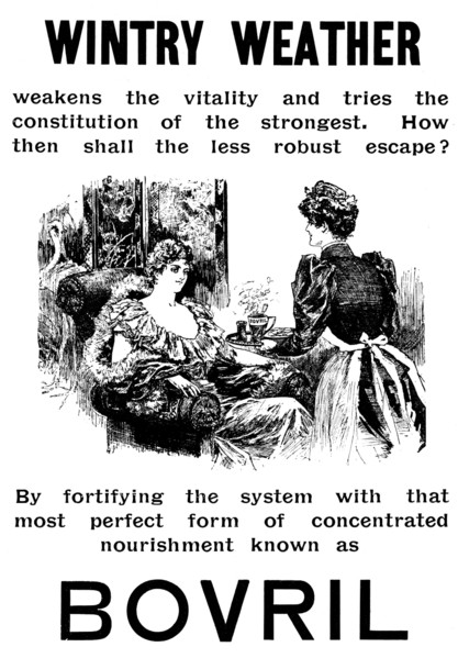 Advertisement for Bovril, 1895. Creator: Unknown.
