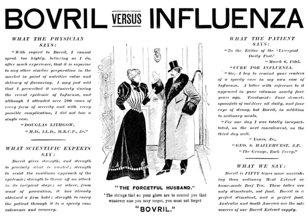Advertisement for Bovril, 1895. Creator: Unknown.