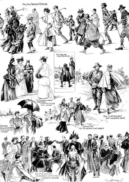 Is Golf Worth Playing?, 1895. Creator: Carl Hentschel.