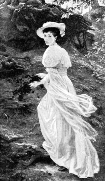 Pictures from the Royal Academy: Through the Wood...Louisa Starr-Canziani, 1895. Creator: George Meisenbach.
