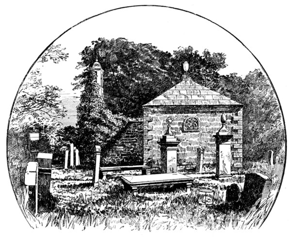 The Boswell Centenary: Auchinleck Churchyard..family vault...in which James Boswell was buried, 1895 Creator: Unknown.