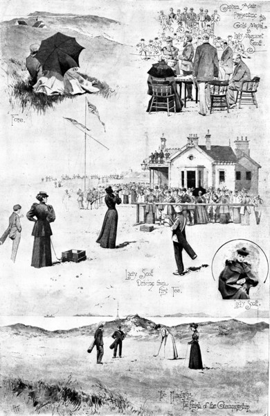 Ladies' Golf Championship at Portrush, Ireland, 1895. Creator: George Meisenbach.
