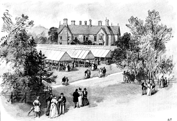 The Royal Agricultural Society at Darlington: Hummersknott, residence of Mr. Arthur Pease..., 1895. Creator: R. Taylor.