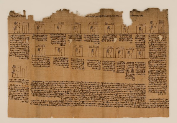 The Book of the Dead of Nes-Min, Section 17, c200-30 BC. Creator: Unknown.