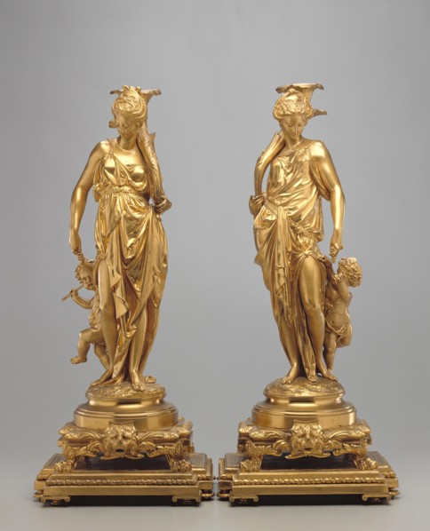 Candelabrum, c1860. Creator: Albert Ernest Carrier de Belleuse.
