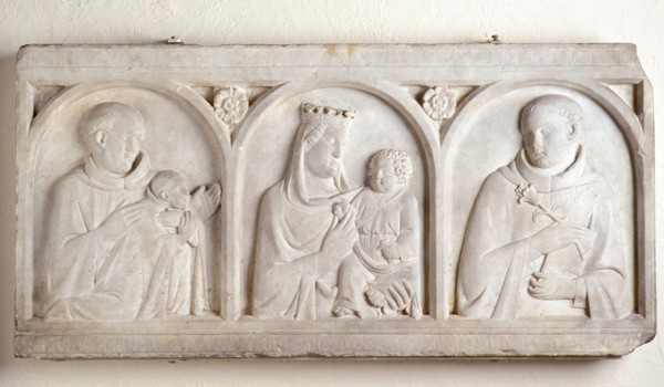 Madonna and Child with Saints, mid-14th century. Creators: Virgin Mary, Jesus Christ, Unknown.
