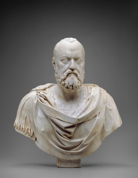 Bust of Cosimo I, Grand Duke of Tuscany, c1572. Creator: Giovanni Bandini.