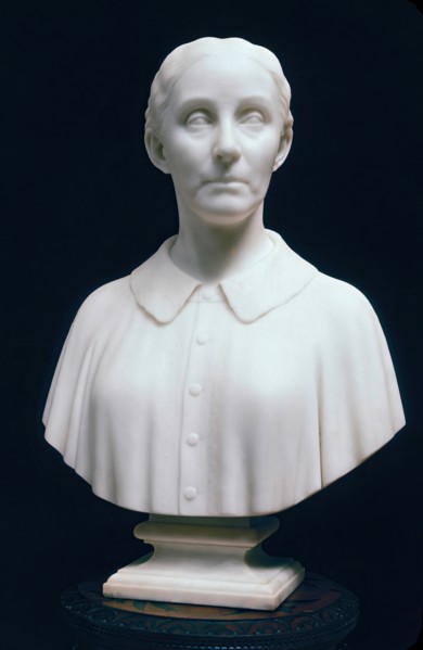 Alma Hammond L'Hommedieu, modelled 1870 or 1871, carved 1873. Creator: Hiram Powers.