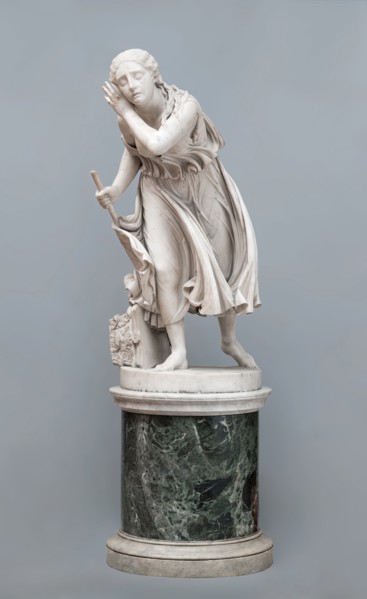 Nydia, the Blind Girl of Pompeii, c1850s. Creator: Randolph Rogers.