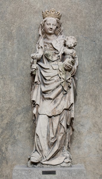 Madonna and Child, c1450. Creator: School of Troyes.