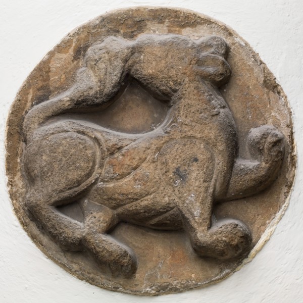 Roundel with Lion Passant, between 12th and 13th century. Creator: Unknown.