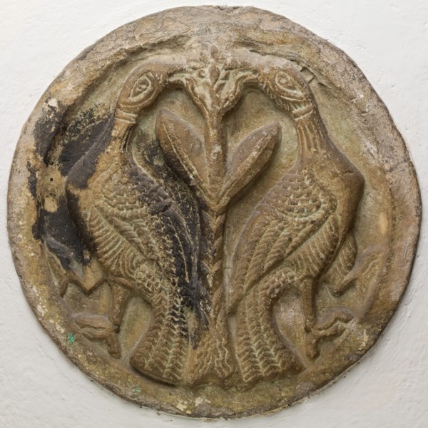 Roundel with Pair of Birds, between 12th and 13th century. Creator: Unknown.