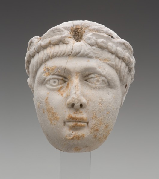 Head of Emperor Honorius as a Child, late 4th century . Creator: Unknown.