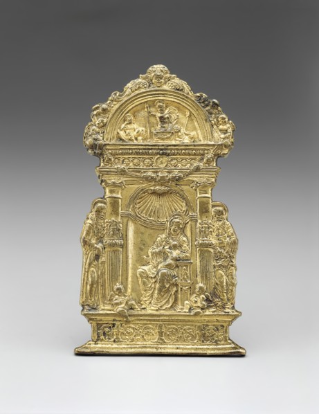 Madonna and Child with Saints Anthony Abbot and Jerome, c1490. Creator: Unknown.
