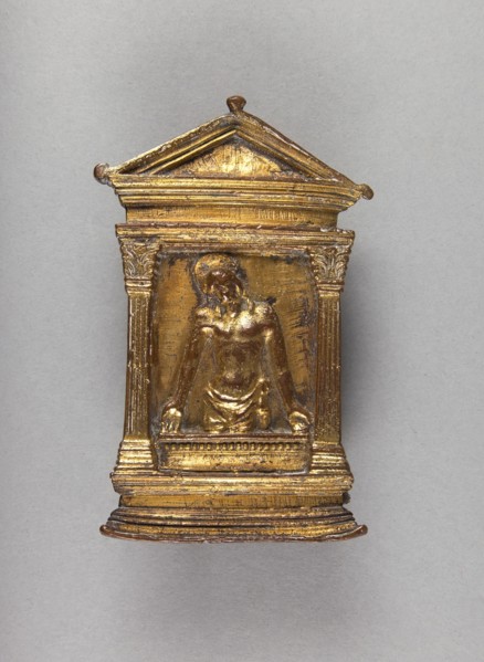 Pax of the Risen Christ Displaying His Wounds, late 15th century. Creator: Unknown.