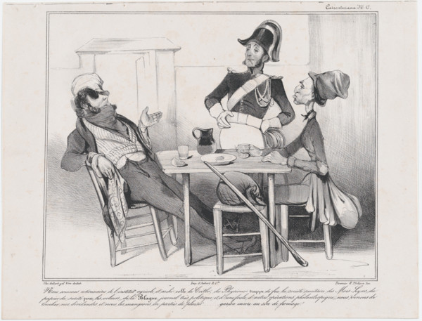 Plate 17: Robert Macaire, 1838.  Creator: Honore Daumier.