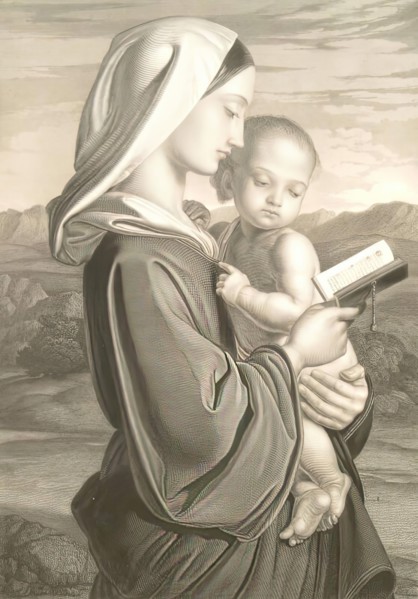 The Virgin Mother, 1854. Creator: Thomas Vernon.