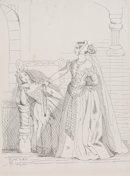 Leonore And Imperiale, (ASE 27), 1841. Creator: Queen Victoria.