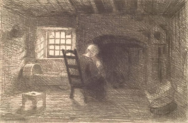 Cottage Interior, c1840-1860s. Creator: William Dyce.