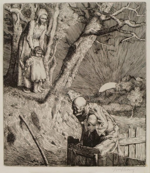 He Was Imprisoned, 1888. Creator: William Strang.