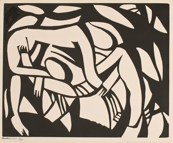 The Wrestlers. Creator: Henri Gaudier-Brzeska.