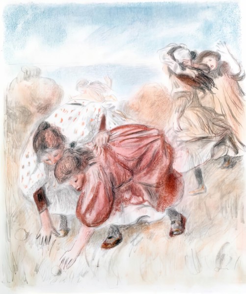 Enfants Jouant à la Balle, 1900. Creator: Pierre-Auguste Renoir.