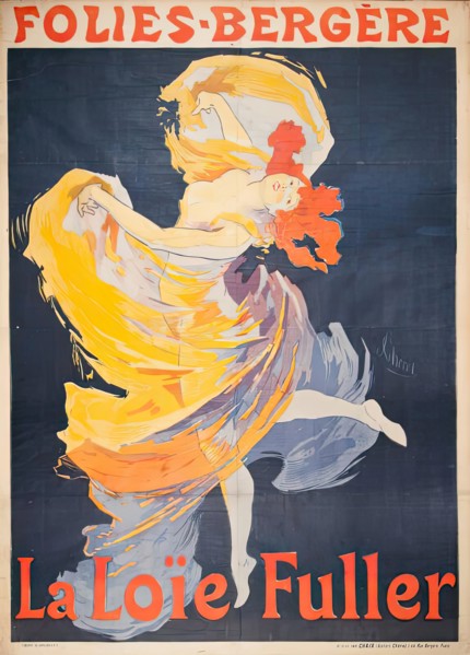 Folies-Bergere La Loïe Fuller, c1893. Creator: Jules Cheret.
