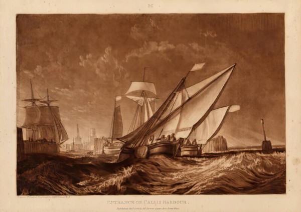 Entrance to Calais Harbour, 1816. Creator: JMW Turner.