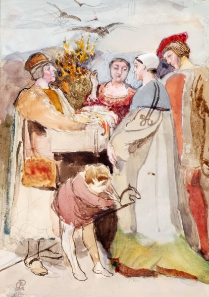 The Mountebanks. Creator: George John Pinwell.