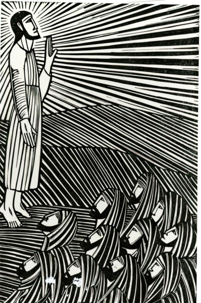 Ascension, 1918. Creator: Eric Gill.